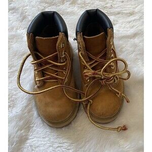 Timberland Premium 6-inch Waterproof Boots Wheat Nubuck Toddler Size 6K